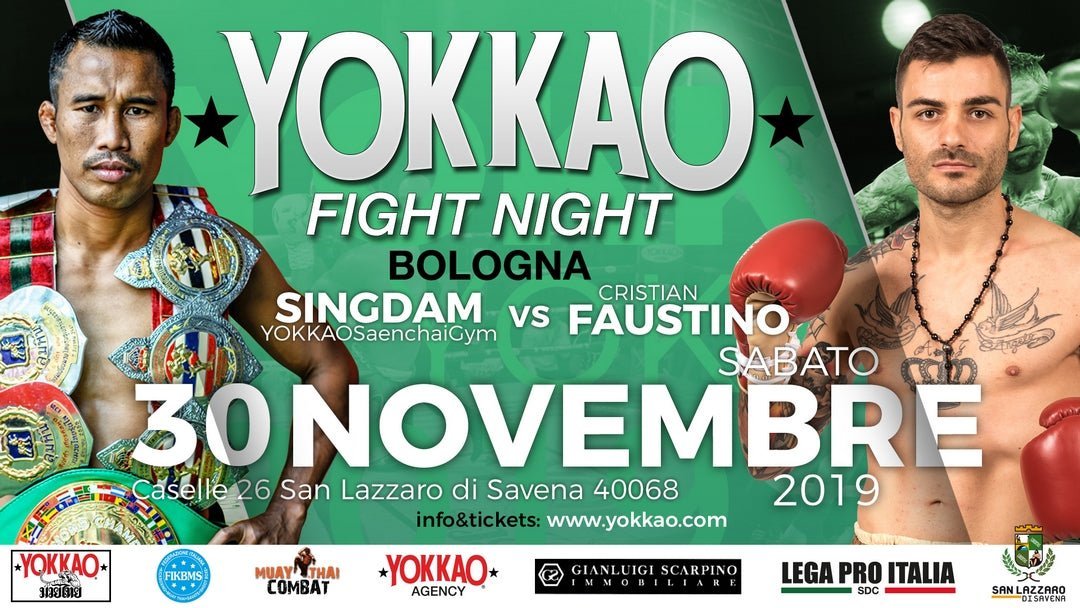 Singdam vs Faustino to Headline YOKKAO Fight Night Bologna-YOKKAO