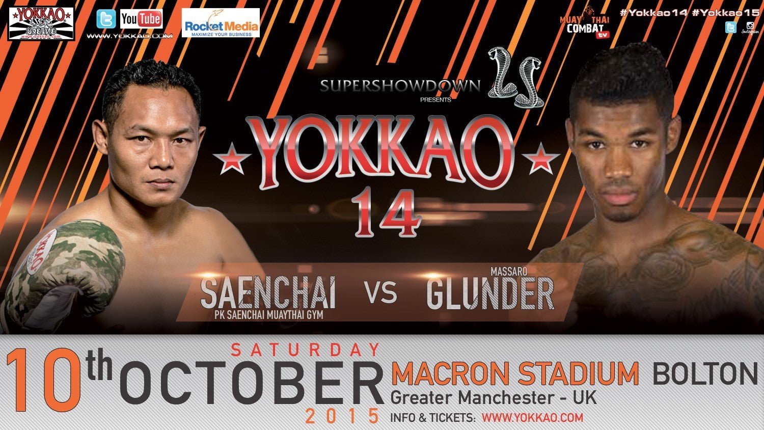 Wootton Injured: Saenchai vs Massaro Glunder at YOKKAO 14!-YOKKAO