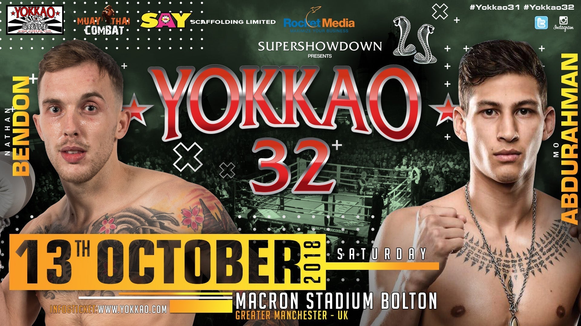 YOKKAO 32: Nathan Bendon vs Mo Abdurahman-YOKKAO