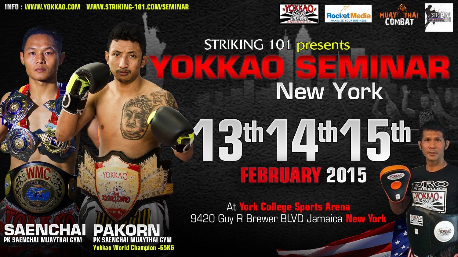 YOKKAO SEMINAR: Saenchai and Pakorn headed to New York!-YOKKAO