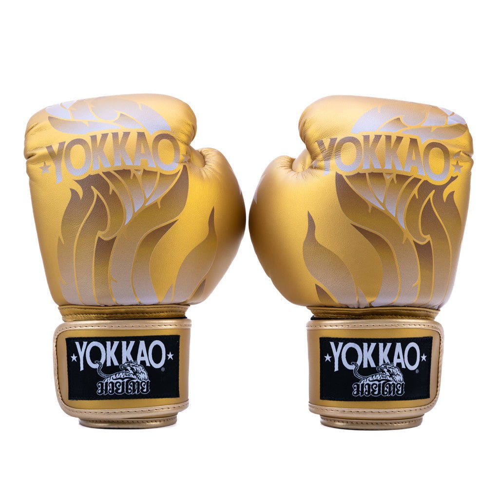 Les gants de boxe à la flamme