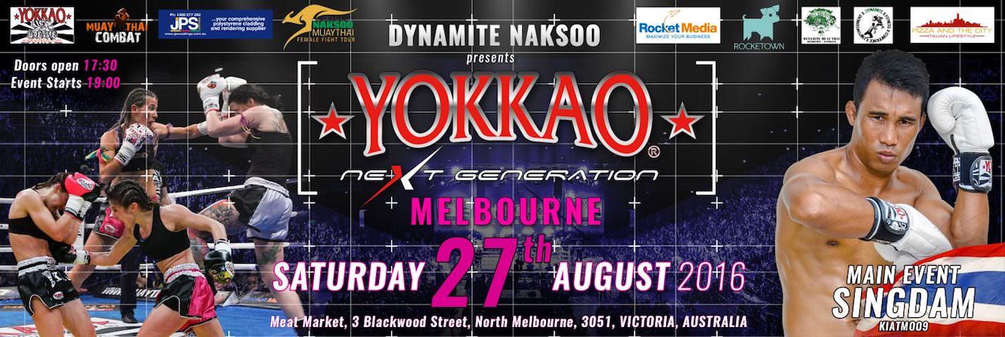 YOKKAO Melbourne Event Fighter Pose