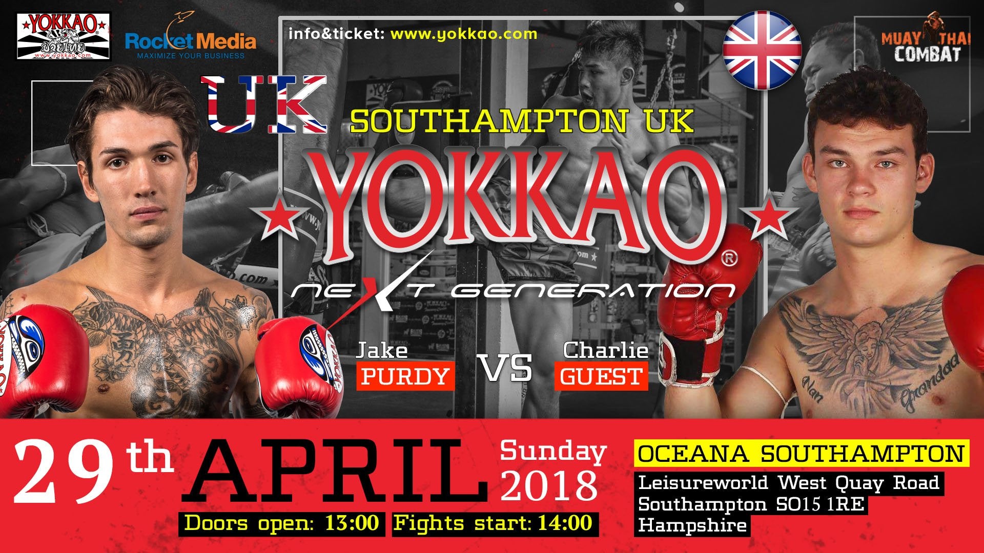 YOKKAO Next Generation Southampton: Jake Purdy vs Charlie Guest
