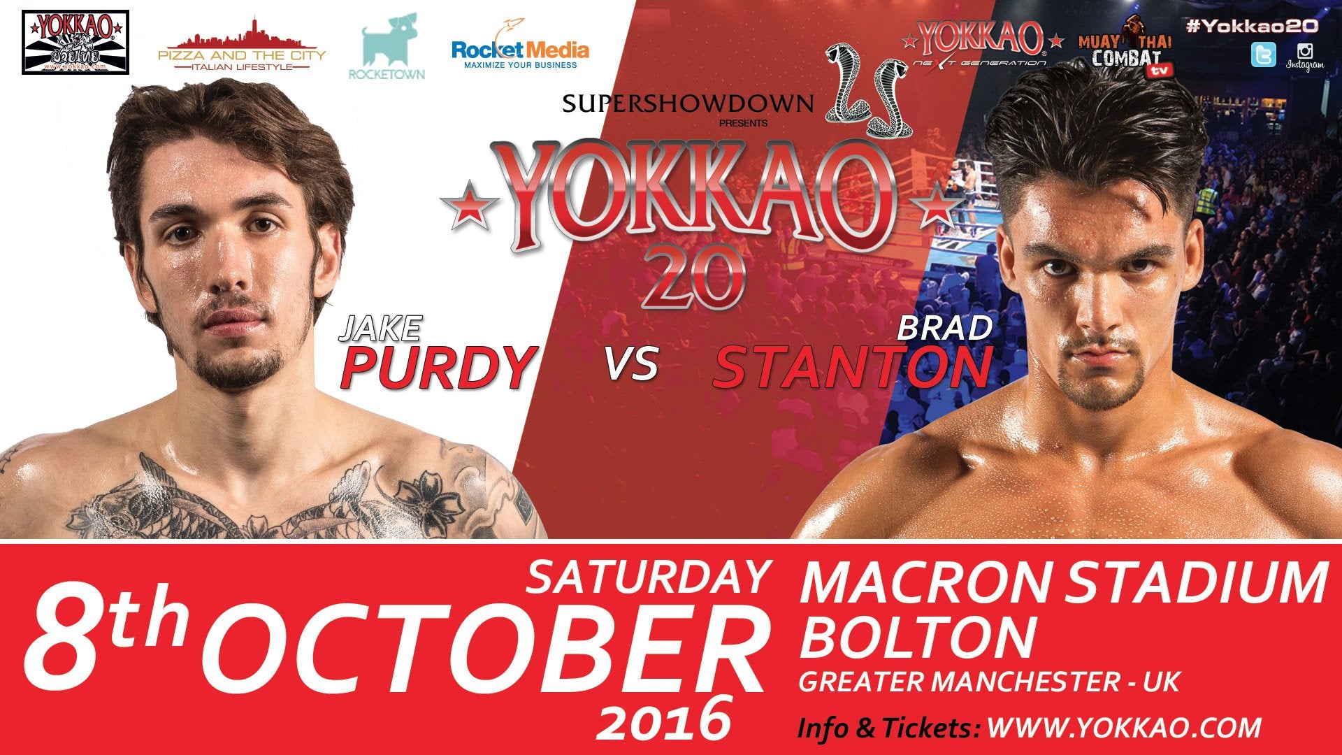 Jake Purdy vs Brad Stanton added to YOKKAO 20!