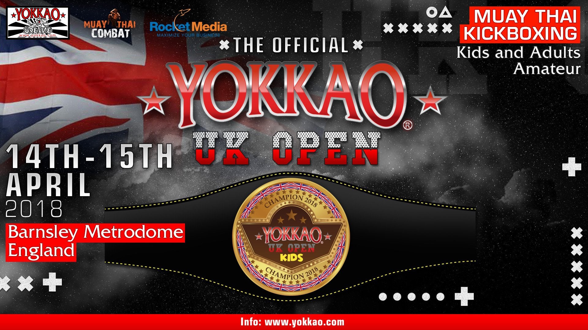 YOKKAO UK Open Championship Hits The Stage April 14th - 15th