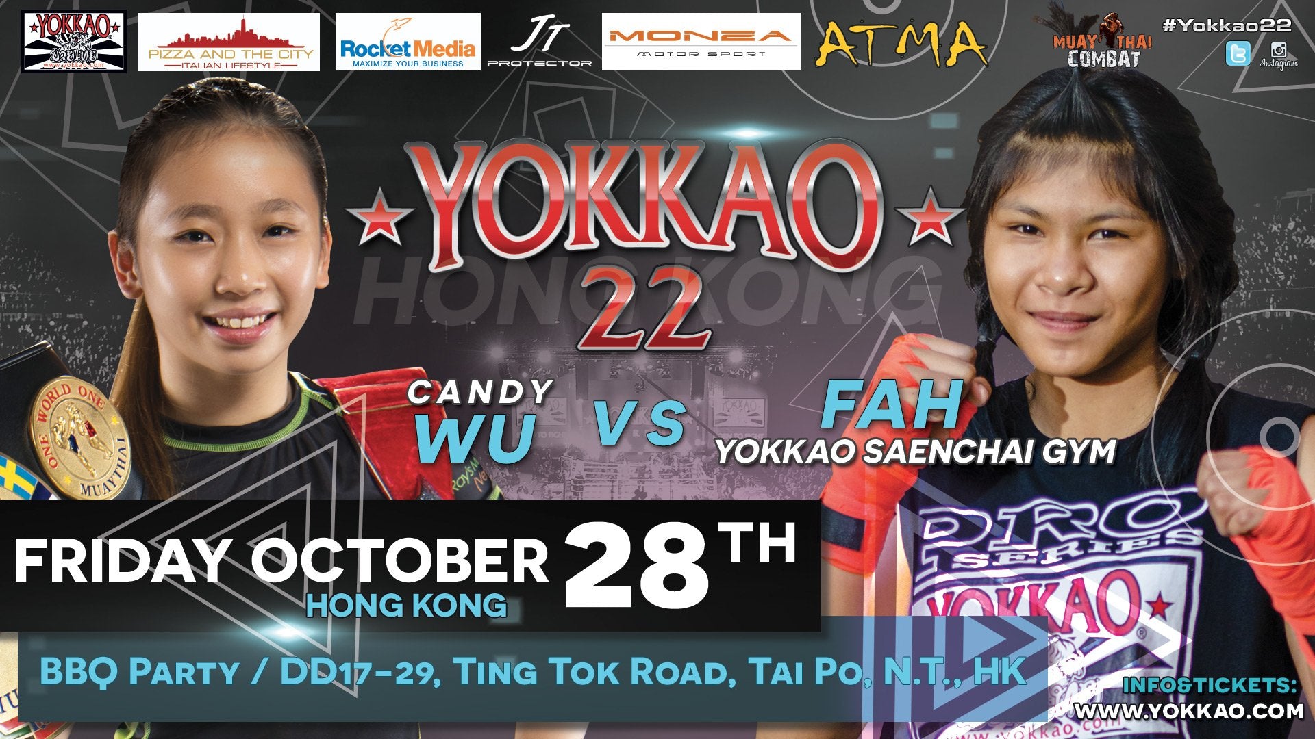 2 Gold Medalist Women’s Fight Added to YOKKAO 22 Hong Kong!