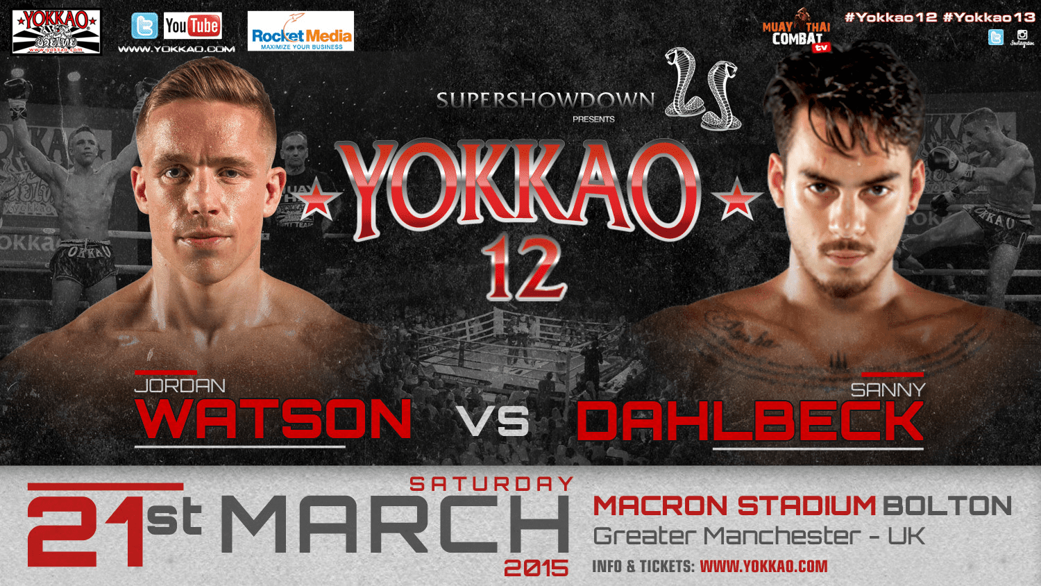 Jordan Watson vs Sanny Dahlbeck set for YOKKAO 12!-YOKKAO