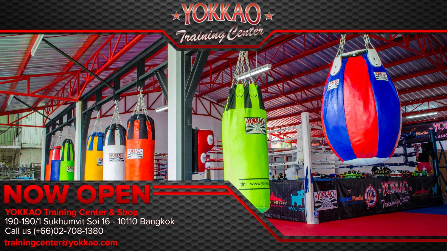 Saenchai, Singdam and Manop at the New YOKKAO Training Center in the heart of Bangkok!