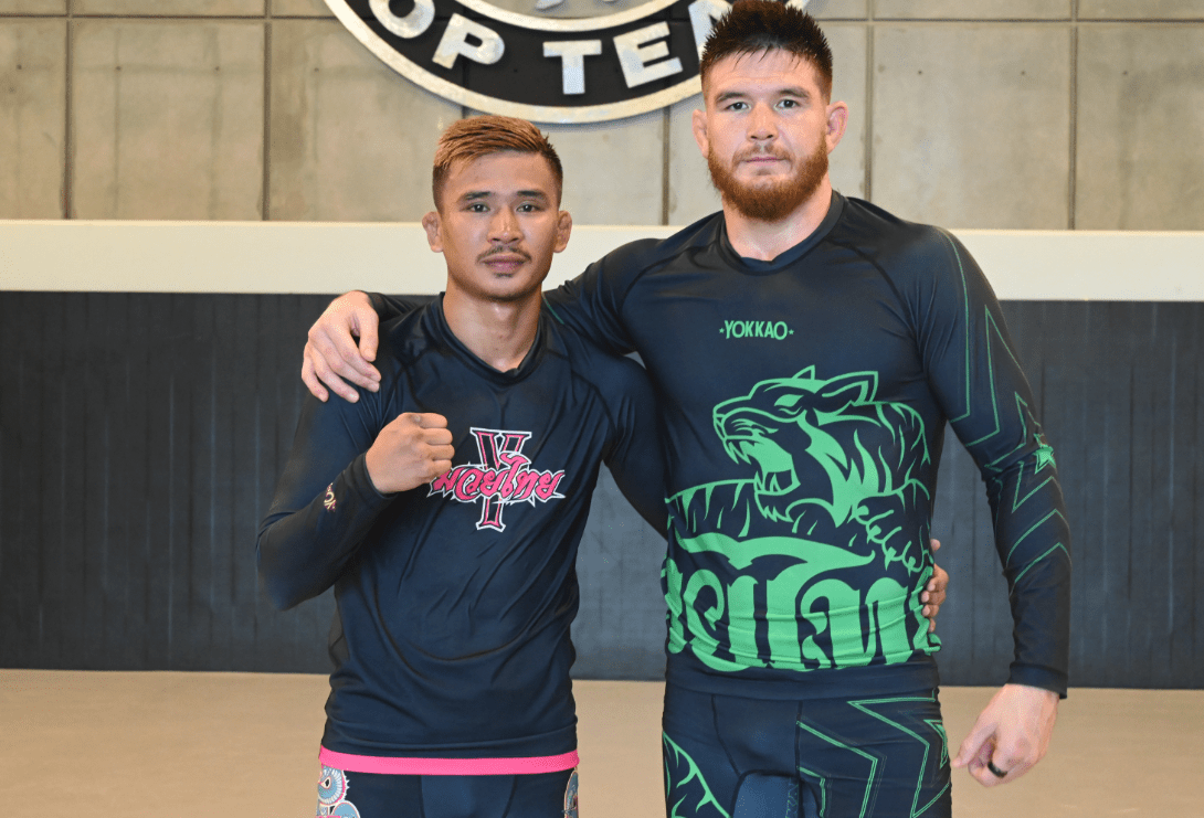 Superlek Trains with Bellator Middleweight Champ Johnny Eblen-YOKKAO