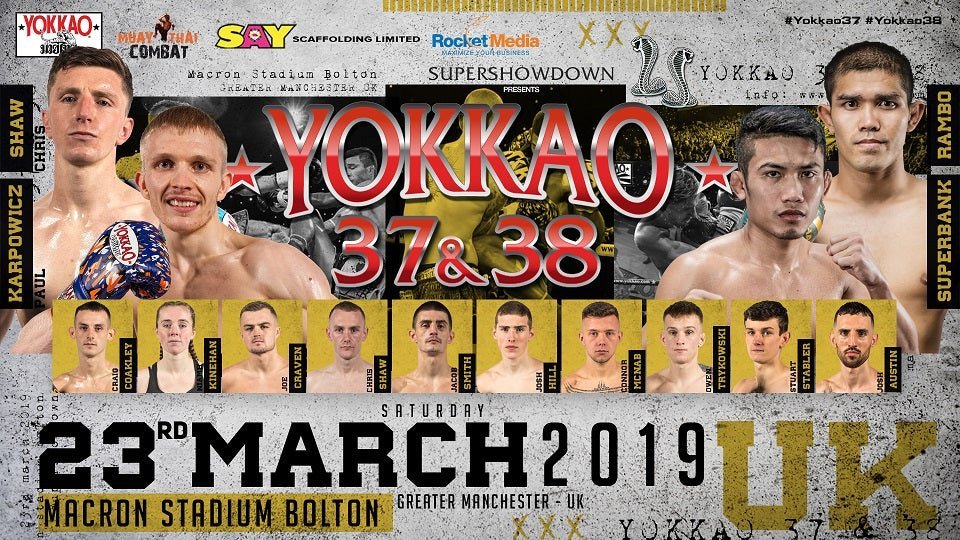 YOKKAO 37 - 38 Full Fight Card-YOKKAO
