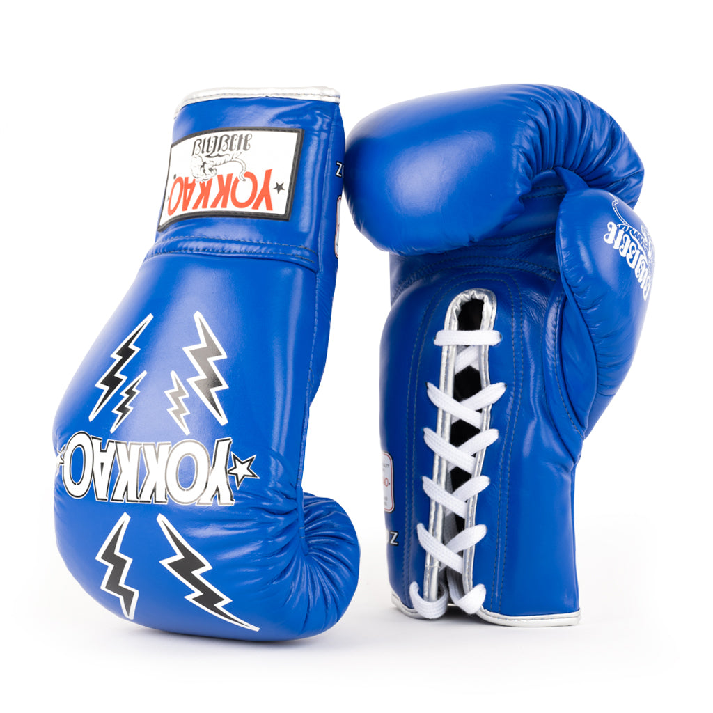 Yokkao boxing authentic gloves 14oz blue